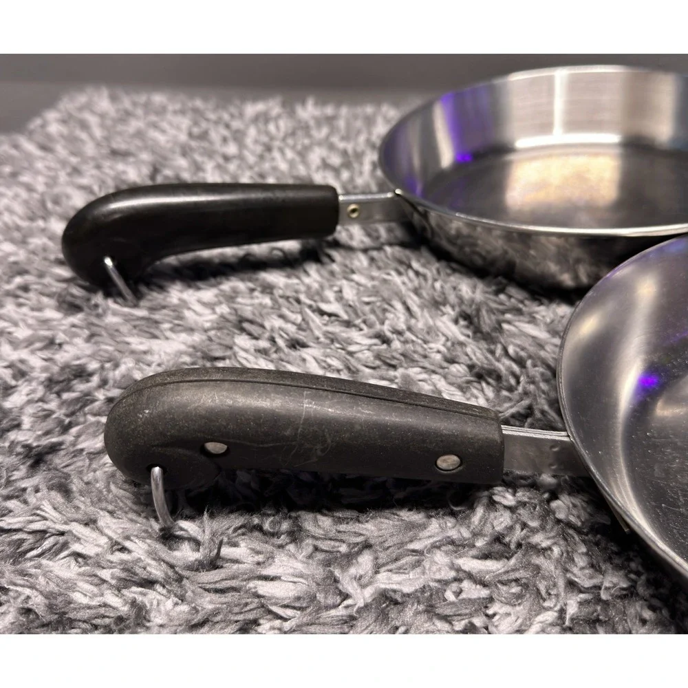 Revere Ware Skillet Pan Lot of 2 Stainless Steel Copper Clad 7